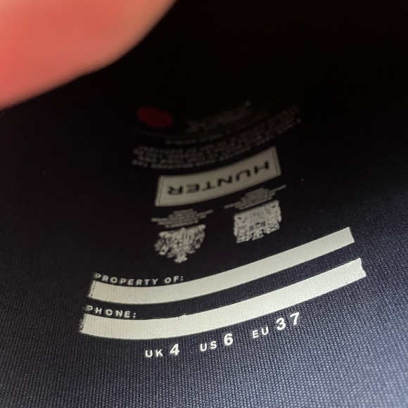 Hunter women’s original tall rain boots navy size 6 - Picture 5 of 6